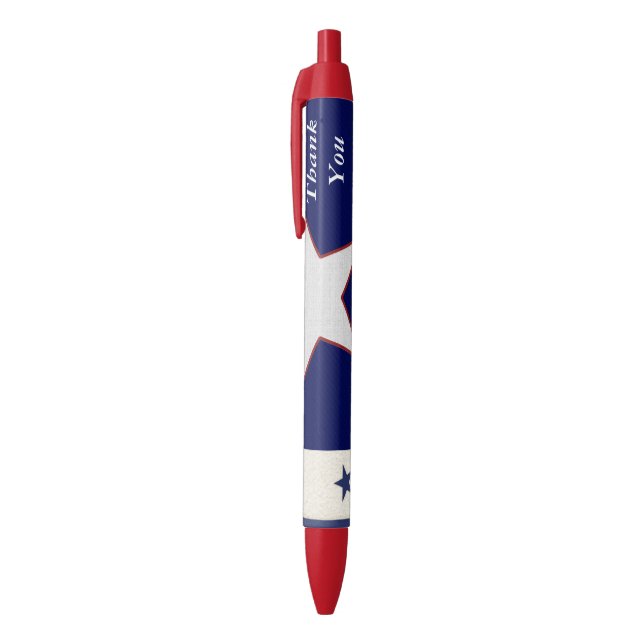 Stylo patriotique d'étoile (Haut (Vertical))