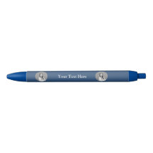 Stylo Personnalisé Bleu Marine Élégant Style Nom