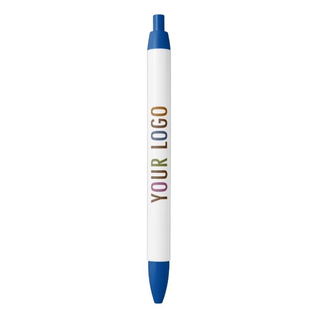 Stylo personnalisé encre bleue logo d'entreprise c (devant Vertical)