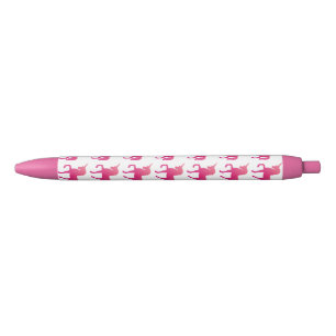 Stylo Personnalisé Unicorne Rose, encre noire