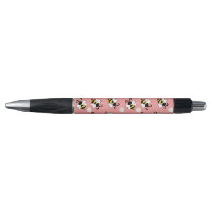 Stylo Petites abeilles mignonnes et fleurs marguerites m