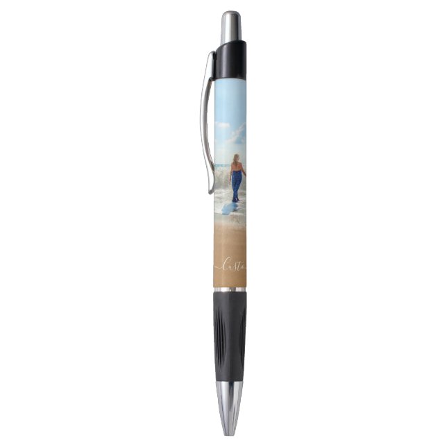 Stylo photo et texte personnalisé Unique votre pro (Haut (Vertical))