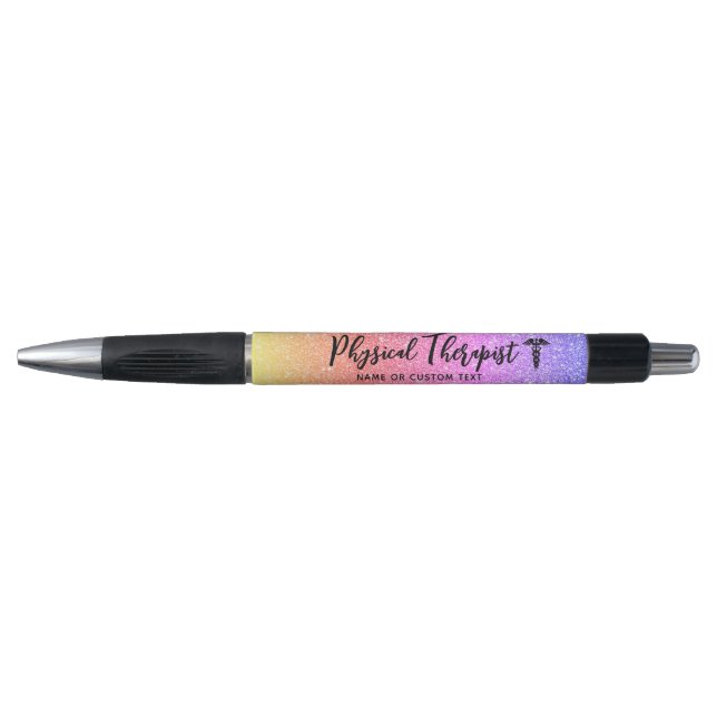 Stylo Physique Thérapiste Stylish Rainbow Personnalisé (Devant)