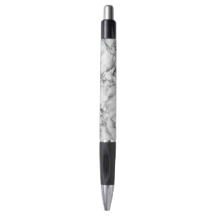 Stylo Pierre Marbre blanc branchée