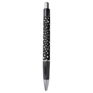Stylo Points dalmatiens, Zones dalmatiennes, Noir et Bla