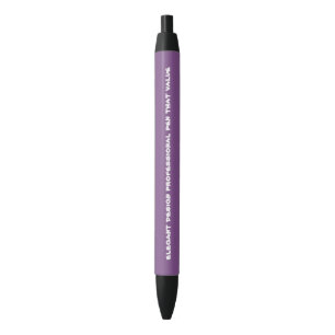 stylo pourpre d'équilibre noir fait sur commande