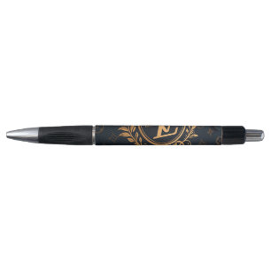 Stylo Prestige Ballpoint Pen – Royal Monogram "N" in Gol