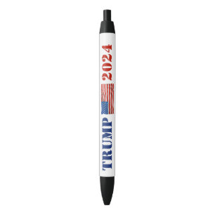 Stylo promotionnel de campagne Trump 2024 rouge et