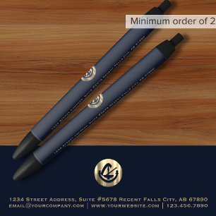 Stylo promotionnel or de la marine pour les avocat