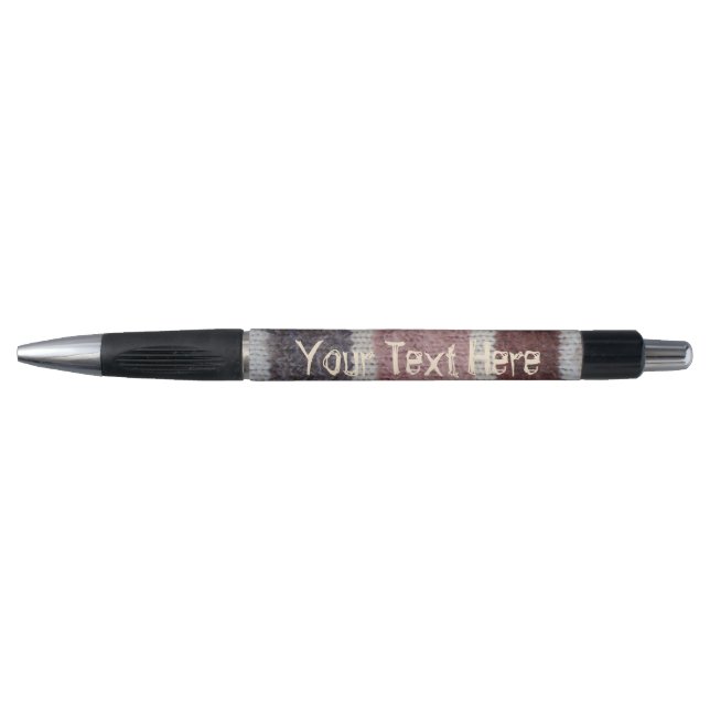Stylo rayures tricotées colorées original amusant vintag (Devant)