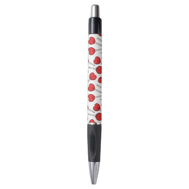 Stylo Red Lollipops, Heart Lollipops, Lollipop Pattern (Devant (Vertical))