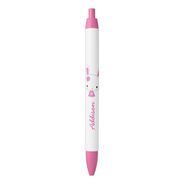 Stylo rose Kawaii Bunny Pink (devant Vertical)