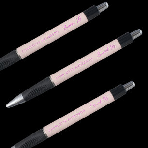 Stylo Rose or rose nom Sweet 16