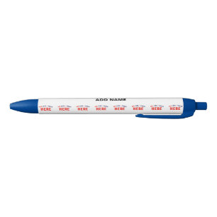 STYLO ROUGE ÉLÉGANT BLANC PERSONNALISABLE MODERNE MARQUE VÉRIF