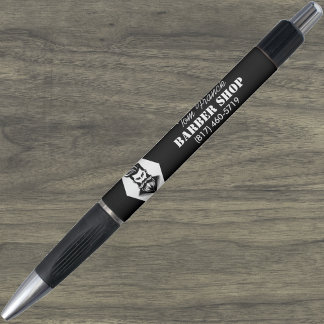 Stylo Salon de coiffure professionnel noir et blanc