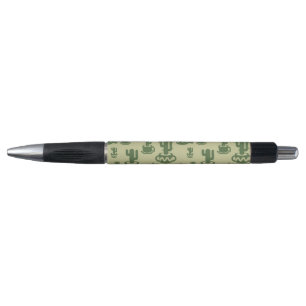 Stylo Silhouette de cactus succulent dans des tasses et 