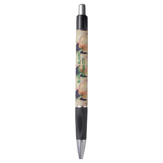 STYLO STYLE DE FLEURS DE COULEUR D'EAU DES TULIPS JAUNES (Devant (Vertical))