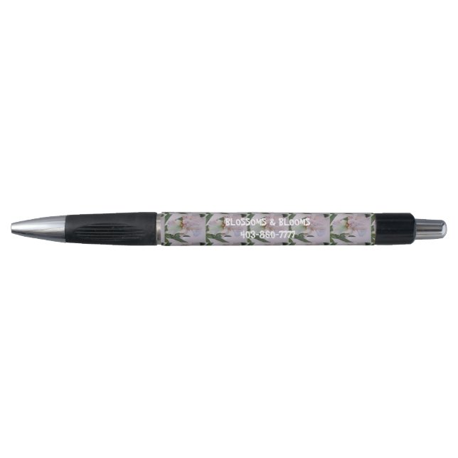 STYLO STYLE DE FLEURS EN COULEUR D'EAU BLANC IRIS (Devant)