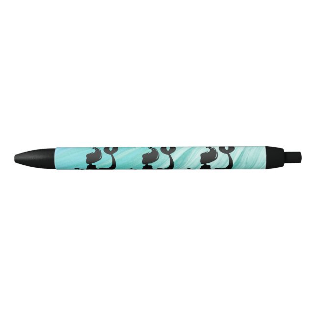 Stylo texturisé de silhouette de sirène de (Devant)
