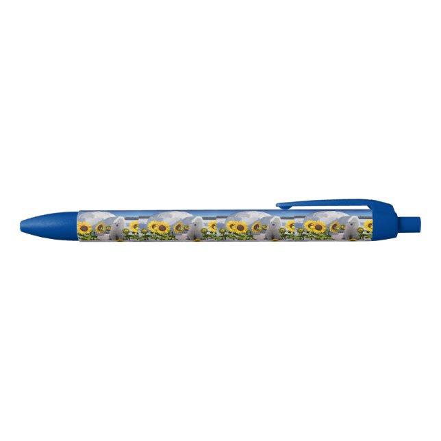 Stylo tournesol Ours polaire (Haut)