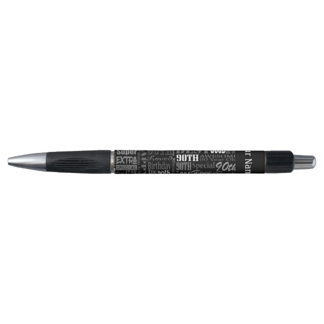 Stylo Unique 90e anniversaire fête cadeaux personnalisés (Devant)
