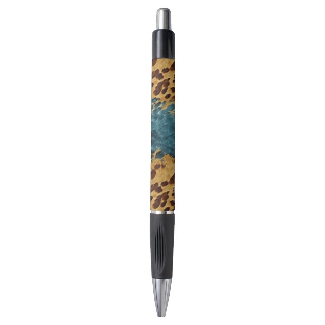 Stylo Vachette dorée Brown de l'Ouest (Devant (Vertical))