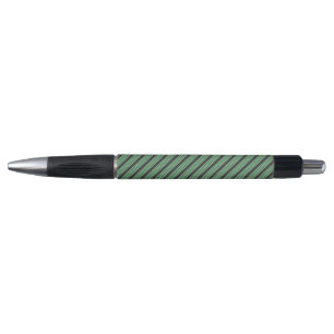 Stylo Vert et charbon de bois cinq bandes motif