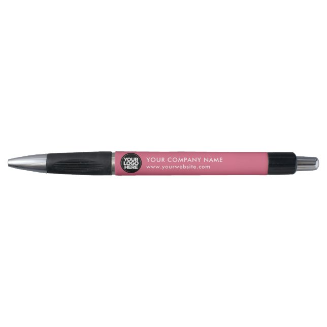 Stylo Votre logo d'entreprise Fuchsia Pink Promotionnels (Devant)