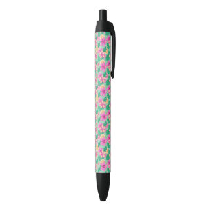 Stylos à encre Vert Mousse de Mer avec motifs flor