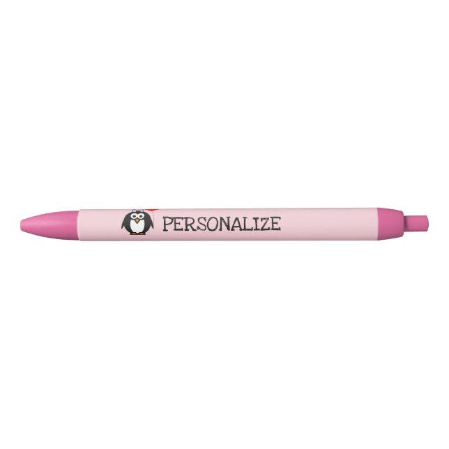Stylos de l'écriture de la fille rose mignonne (Devant)