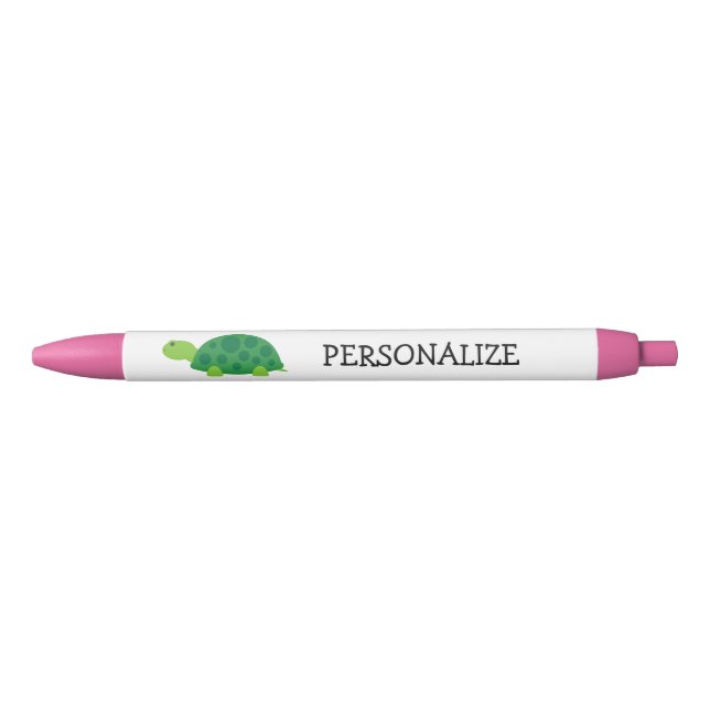 Stylos de tortues vertes personnalisés pour les éc (Devant)