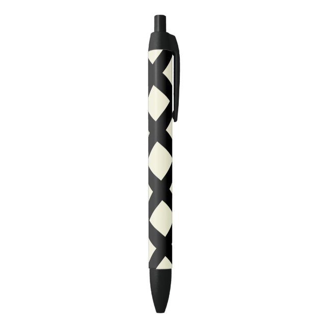 Stylos en treillis (crème et noir) (Bas (Vertical))