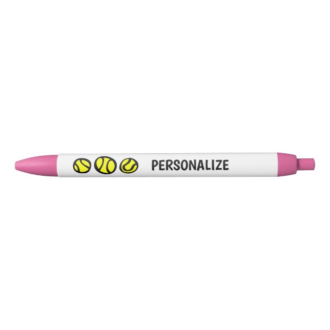 Stylos personnalisés avec logo de balles de tennis (Devant)