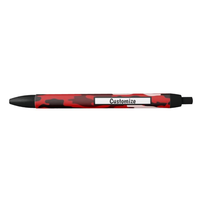 Stylos personnalisés - Camouflage rouge (Devant)