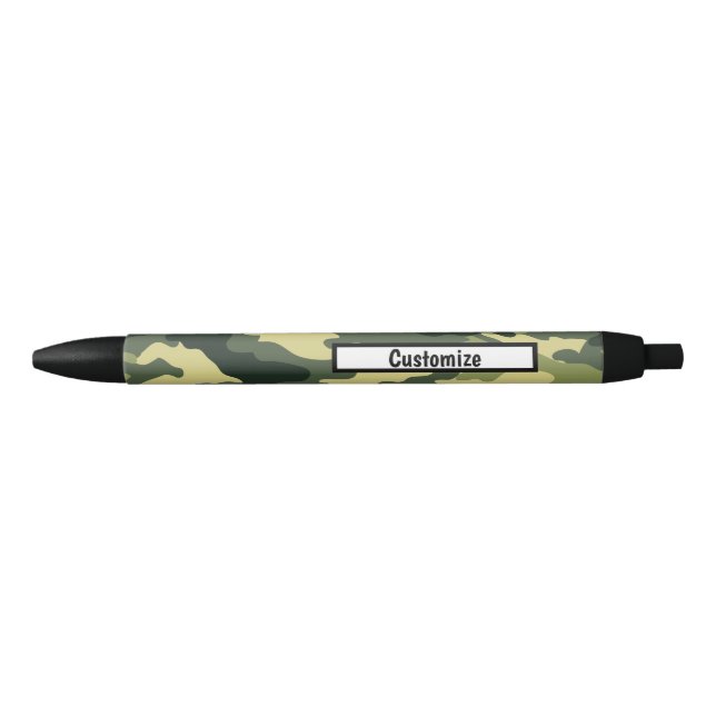 Stylos personnalisés - Camouflage vert (Devant)