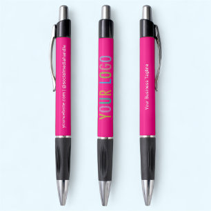 Stylos Rose Chaud Logo de l'Entreprise Imprimé Pro