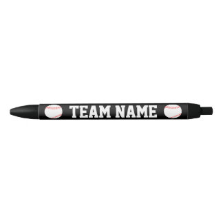 Stylos texte personnalisés de l'équipe de baseball