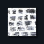 Stylus - Squres Canvas Print<br><div class="desc">Stylus V by Chariklia Zarris.  Features square-like shapes against a white background to create a pattern.</div>