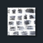 Stylus - Squres Canvas Print<br><div class="desc">Stylus V by Chariklia Zarris. Features square-like shapes against a white background to create a pattern.</div>