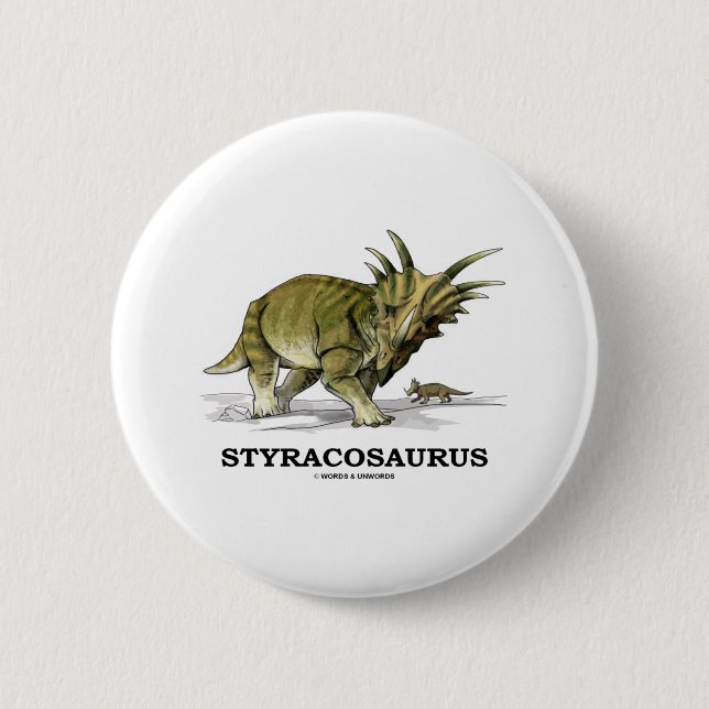 Styracosaurus 2 Inch Round Button (Front)