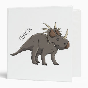 Styracosaurus cartoon illustration  binder