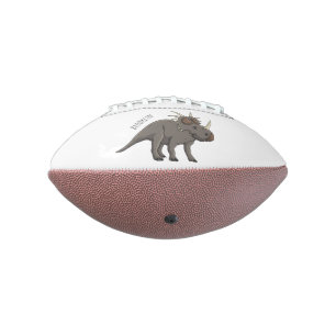 Styracosaurus cartoon illustration football