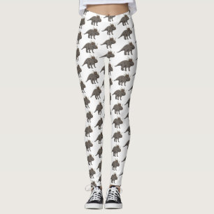 Styracosaurus cartoon illustration leggings