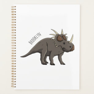 Styracosaurus cartoon illustration planner