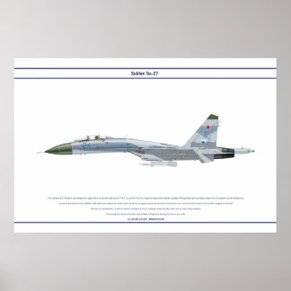 Su-27 Russia 1 Poster