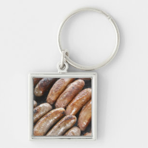 Suasages on Barbeque Keychain