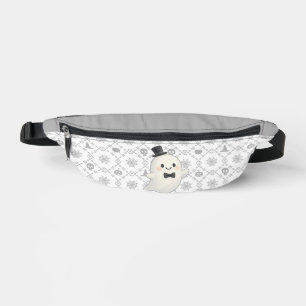 Suave cartoon ghost Halloween  Fanny Pack