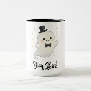 Suave cartoon Hey Boo ghost Halloween Mug