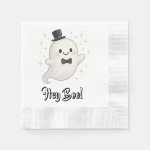 Suave cartoon Hey Boo ghost Halloween Napkin