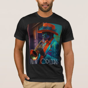 Suave New Orleans Jazz Trumpet Player  In NOLA     T-Shirt